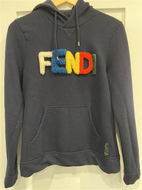 fendi velcro hoodie|Fendi hoodie for men.